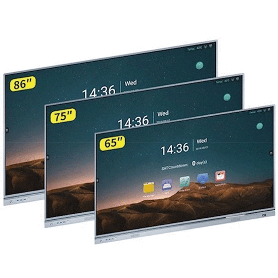 ინტერაქტიული ეკრანი, სმარტ ეკრანი ALLSCREEN DW75HQ982 Q SERIES, 75”, 4K UHD, ANDROID 11, RAM 4GB, 32GB, SILVERiMart.ge