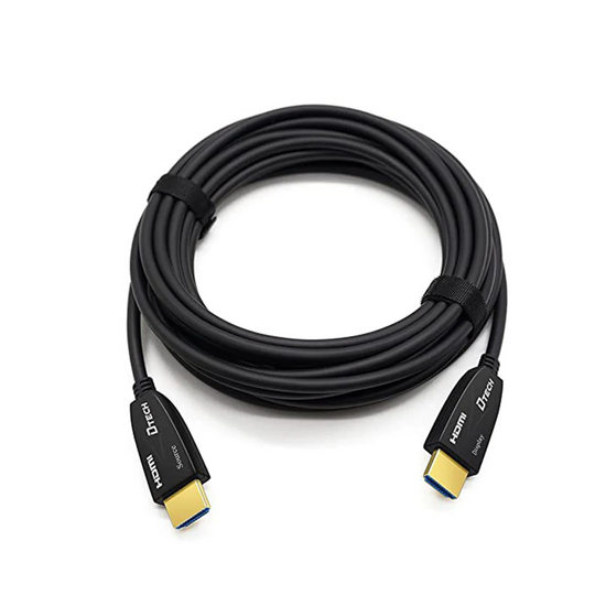 HDMI კაბელი D-TECH DT-HF2020 4K, V2.0 FIBER CABLE (20M) BLACKiMart.ge