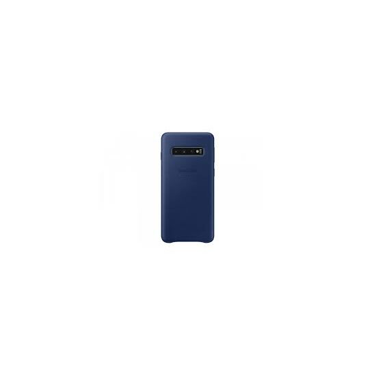 მობილურის ქეისი  Samsung Leather Cover S10  dark BLUE  (EF-VG973LNEGRU)iMart.ge