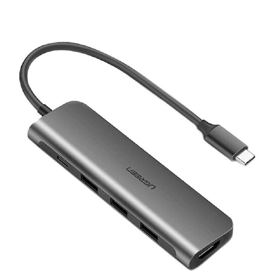 ადაპტერი UGREEN CM136 (50209) USB TYPE C TO HDMI + USB 3.0*3 + PD POWER  CONVERTERiMart.ge