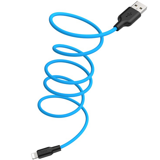 USB კაბელი HOCO X21 PLUS SILICONE CHARGING CABLE FOR LIGHTNINGiMart.ge