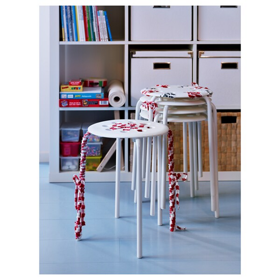 სკამი (ტაბურეტი) IKEA MARIUS WHITEiMart.ge