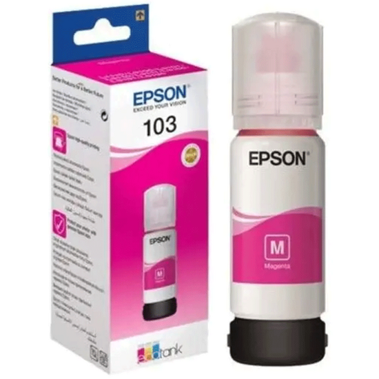 კარტრიჯი EPSON CARTRIDGE L3100/L3110/L3150, 103 ECOTANK MAGENTA INK BOTTLEiMart.ge