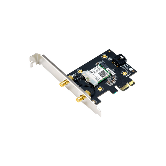უსადენო ადაპტერი ASUS 90IG0610-MO0R10 PCE-AX3000 DUAL BAND PCI-E WIFI 6 (802.11AX)iMart.ge