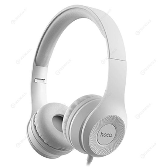 ყურსასმენი Hoco W21 Graceful charm wire control headphones GrayiMart.ge