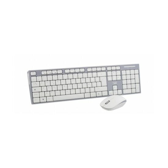 მაუსი + კლავიტურა TNB KBSCGR Wireless Keyboard And Mouse  1000DPI  MAC/PC Classy  Combo (3303170081303) WhiteiMart.ge