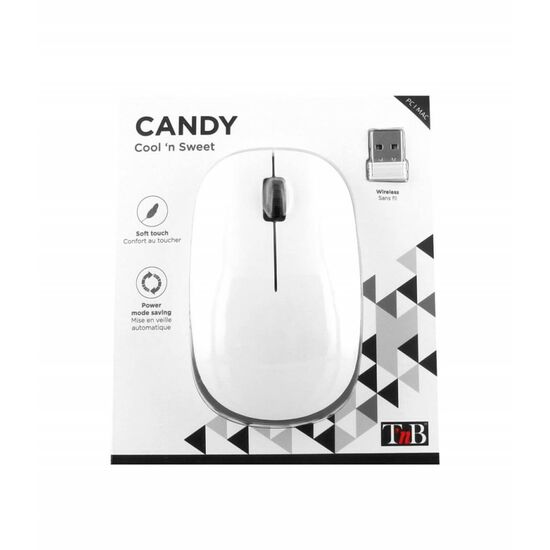 მაუსი TNB MWCANDYBK Wireless Mouse Candy design 1000DPI USB  (3303170094280) PC/MAC/ WhiteiMart.ge
