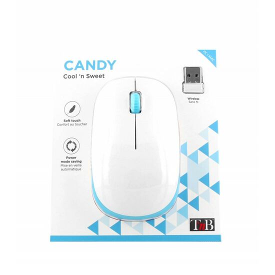 მაუსი TNB MWCANDYBL Wireless Mouse Candy design 1000DPI USB  (3303170094297) PC/MAC/   WhiteiMart.ge