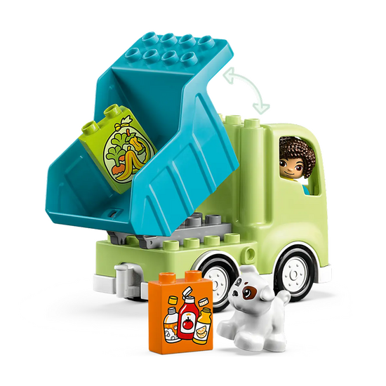 სათამაშო გადამუშავების სატვირთო მანქანა LEGO RECYCLING TRUCK (10987)iMart.ge