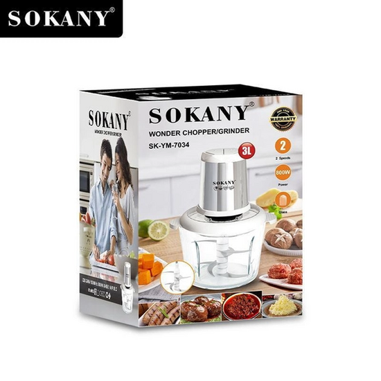 მინის ჩოფერი SOKANY SK-YM-7034 (800 W, 3 L)iMart.ge