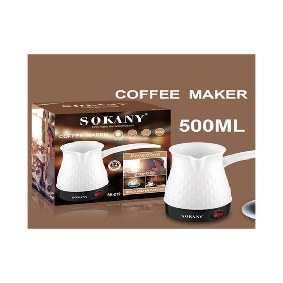 ელექტრო ყავის მადუღარა SOKANY SK-219 (600 W, 500 ML)iMart.ge