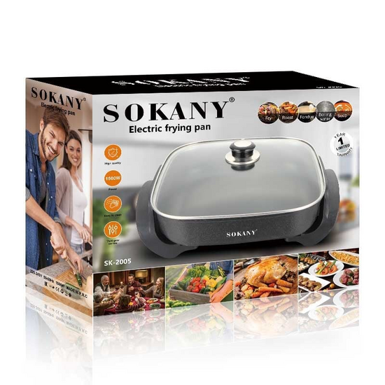 საცხობი ელექტრო ტაფა SOKANY SK-2005 (1500 W)iMart.ge