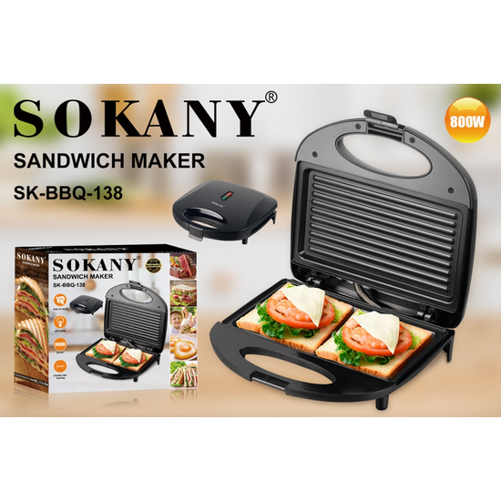 სენდვიჩერი SOKANY SK-138 (800 W)iMart.ge