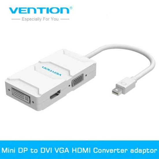 უნივერსალური გადამყვანი VENTION VAI-D03 Mini DP to DVI VGA HDMI Converter adaptoriMart.ge