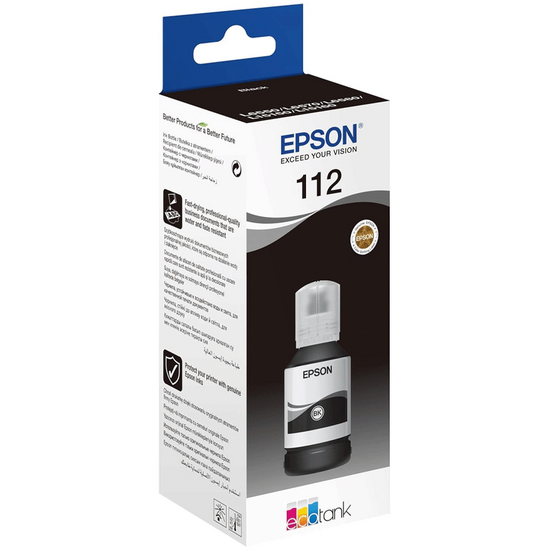 მელანი EPSON 112 ECOTANK C13T06C14A BLACK (127 მლ)iMart.ge