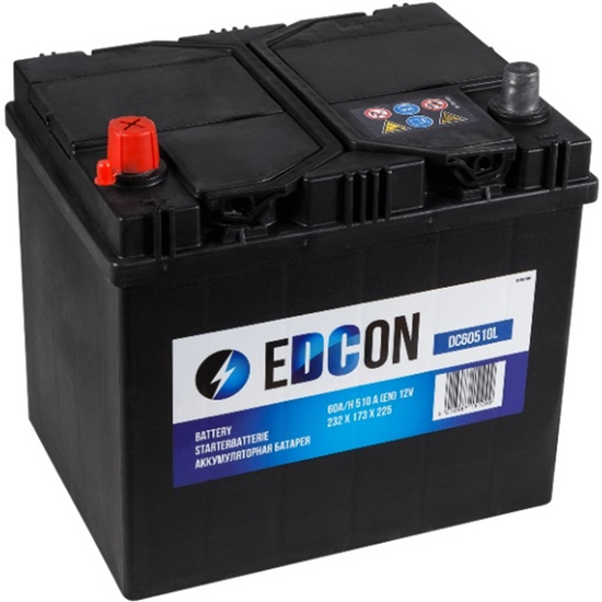 აკუმულატორი EDCON DC60510R -+ AZIA 60ა/ს 510ს/დiMart.ge