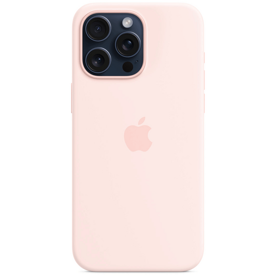 მობილური ტელეფონის ქეისი APPLE IPHONE 15 PRO MAX SILICONE CASE WITH MAGSAFE MT1U3ZM/A LIGHT PINKiMart.ge