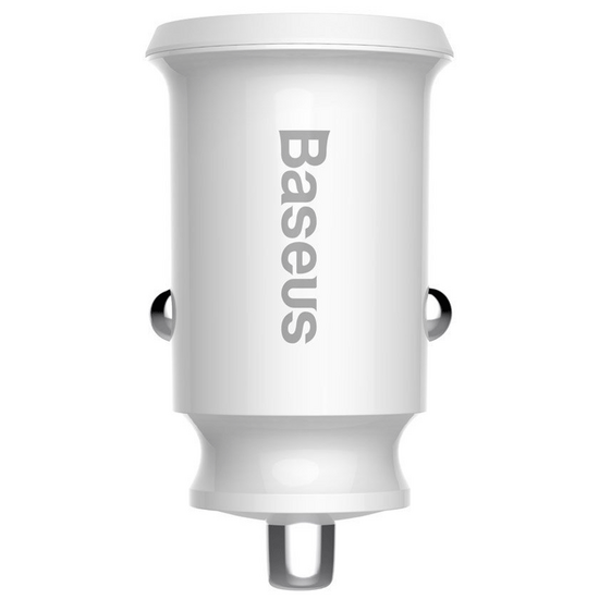 მანქანის USB დამტენი BASEUS GRAIN CCALL-ML02 WHITE (15 W)iMart.ge