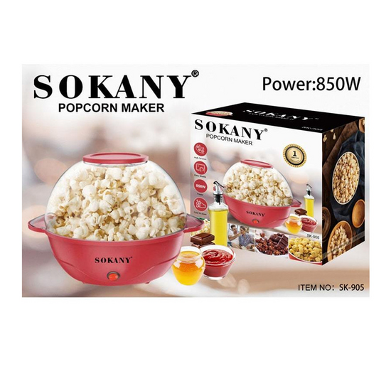 პოპკორნის აპარატი SOKANY SK-905 (850 W, 3.6 L)iMart.ge