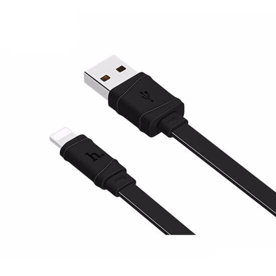 USB კაბელი  HOCO X5 BAMBOO 2.4A LIGHTNING CHARGING CABLE 1M - BLACK (6957531040002)iMart.ge
