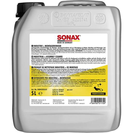 ინდუსტრიული საწმენდი სითხე (შამპუნი) SONAX 484505 (5 L)iMart.ge