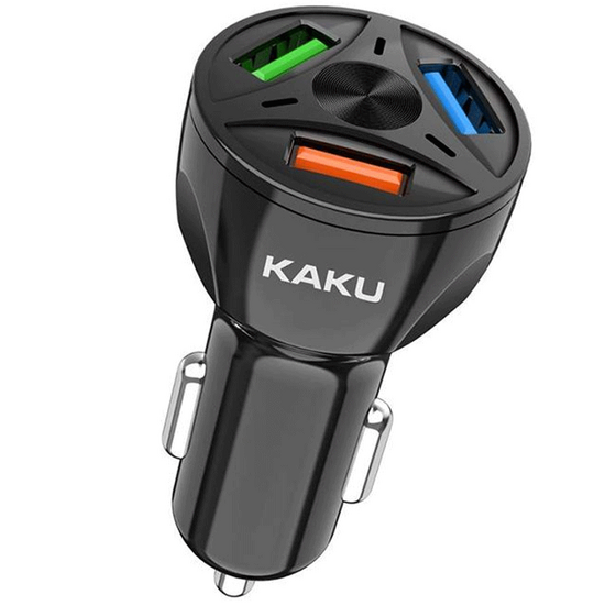 მანქანის USB დამტენი KAKU GIN-800069 (20 W) BLACKiMart.ge