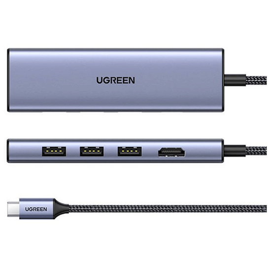 USB-C ჰაბი UGREEN CM511 (20956A) GREYiMart.ge