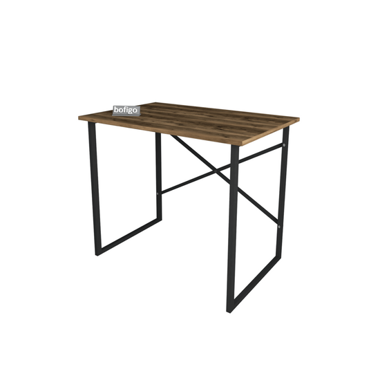 საოფისე მაგიდა მუქი ხის ზედაპირით BOFIGO-28 (75/90/60 სმ)iMart.ge