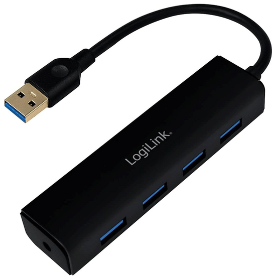 USB ჰაბი LOGILINK UA0295 (15 CM) BLACKiMart.ge