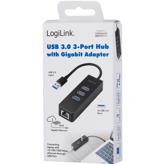 USB-A ჰაბი LOGILINK UA0173AiMart.ge