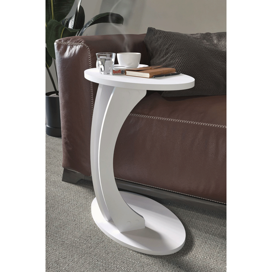 უნივერსალური თეთრი ყავის მაგიდა BOFIGO (60*50*30 სმ)iMart.ge