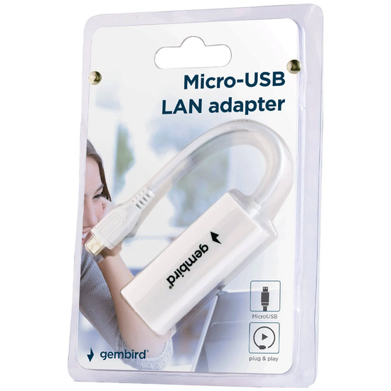 USB ადაპტერი GEMBIRD NIC-MU2-01 WHITE (15 CM)iMart.ge