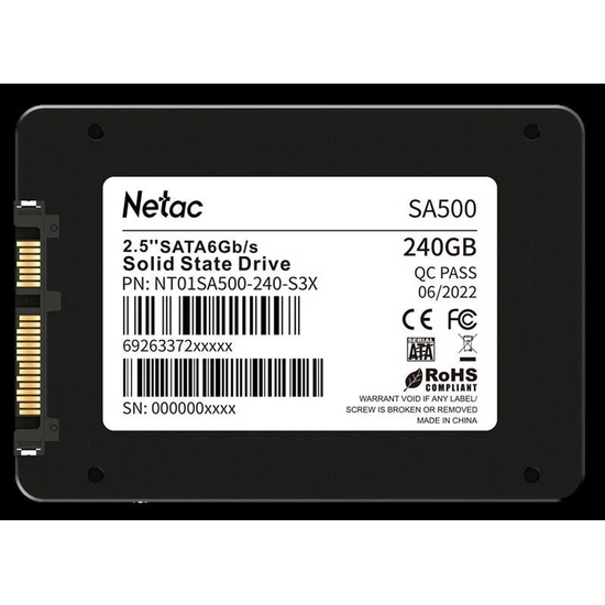 მყარი დისკი NETAC NT01SA500-240-S3X SATA2.5" 240GBiMart.ge