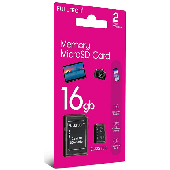მეხსიერების ბარათი FULLTECH MICROSD CARD 16GBiMart.ge
