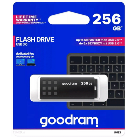 USB ფლეშ მეხსიერება GOODRAM UME3-2560K0R11 (256 GB)iMart.ge