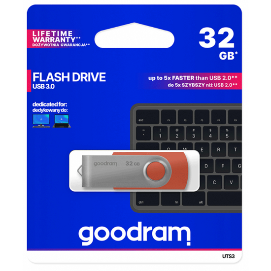 USB ფლეშ მეხსიერება GOODRAM UTS3-0320R0R11 (32 GB)iMart.ge