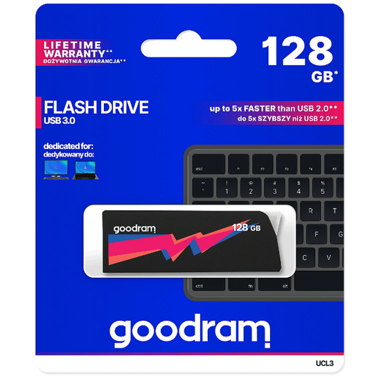 USB ფლეშ მეხსიერება GOODRAM UCL3-1280K0R11 (128 GB)iMart.ge