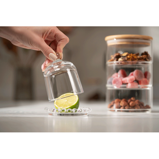 ლიმონის შესანახი კონტეინერი ARDESTO AR2603L LEMON DISH WITH LID, 9CM, GLASS, TRANSPARENTiMart.ge