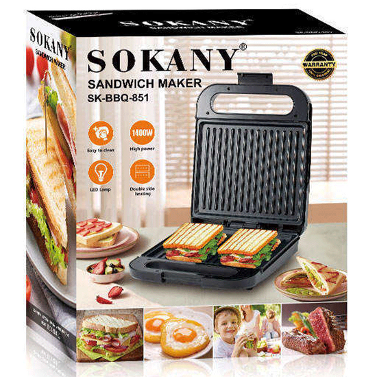 გრილ-სენდვიჩერი SOKANY SK-BBQ-851 (1400 W)iMart.ge