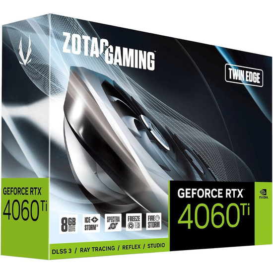 ვიდეო დაფა ZOTAC GEFORCE RTX 4060 TI 8GB GDDR6 TWIN EDGE OC ZT-D40610H-10MiMart.ge