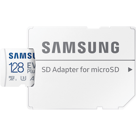 მეხსიერების ბარათი (ჩიპი) SAMSUNG EVO PLUS A2 V30 MICROSDXC UHS-I СLASS10 MB-MC128KA (128 GB)iMart.ge