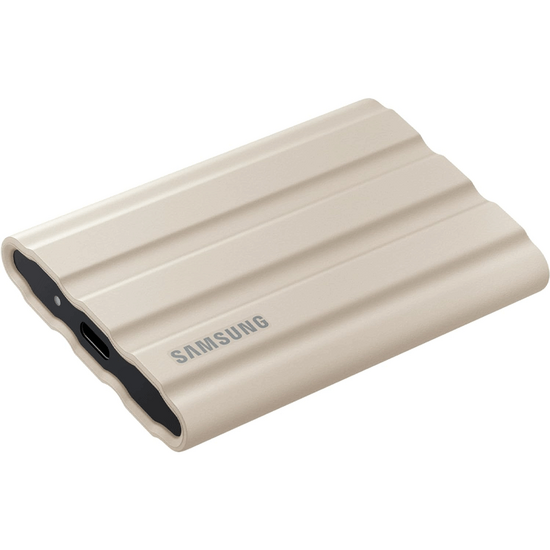 გარე მყარი დისკი SAMSUNG SSD T7 PORTABLE MU-PE2T0K/WW SHIELD BEIGE (2 TB )iMart.ge