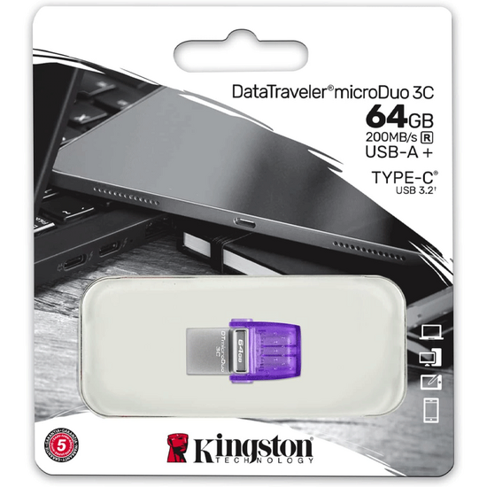 USB ფლეშ მეხსიერება KINGSTON DTDUO3CG3/64GB (64 GB)iMart.ge