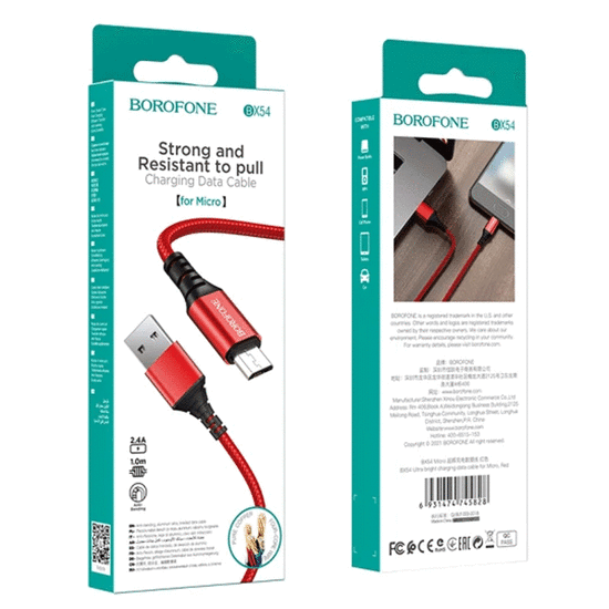 USB კაბელი BOROFONE BX54 MICRO USBiMart.ge