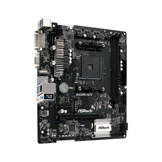 დედა დაფა ASROCK B450M-HDV (64GB)iMart.ge