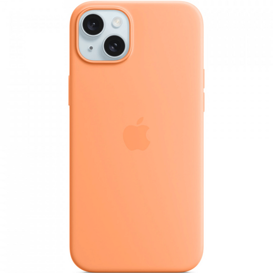 მობილური ტელეფონის ქეისი APPLE IPHONE 15 PLUS SILICONE CASE ORANGE MT173ZM/AiMart.ge