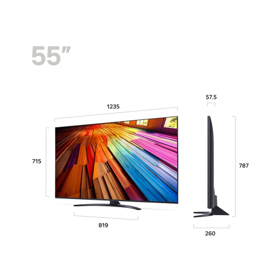 SMART ტელევიზორი LG 55UT81006LA.AMCN (55", 3840x2160 4k)iMart.ge