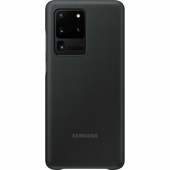ტელეფონის ქეისი SAMSUNG GALAXY S20 ULTRA SMART CLEAR VIEW COVER BLACK (EF-ZG988CBEGRU)iMart.ge