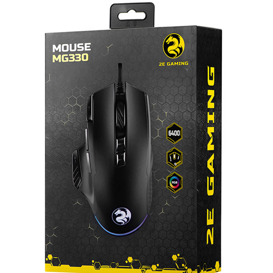 GAMING მაუსი 2E MG330 RGB USB BLACKiMart.ge