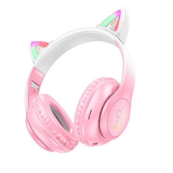 უსადენო ყურსასმენი HOCO W42 CAT EARS CHERRY BLOSSOMiMart.ge